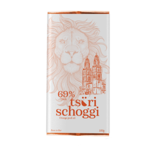 Tsueri Schoggi Tafel Orange Front